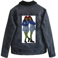 Tia Tamera Sister Sister Poster Gift Unisex Sherpa-lined Denim Jacket | Artistshot