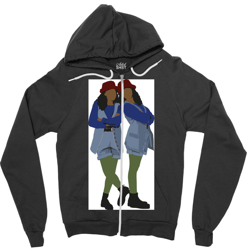 Tia Tamera Sister Sister Poster Gift Zipper Hoodie | Artistshot