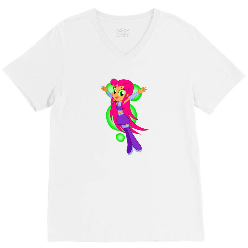 Starfire V-Neck Tee by poharianto | Artistshot