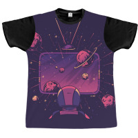 Space Tv Poster Hipster Graphic T-shirt | Artistshot