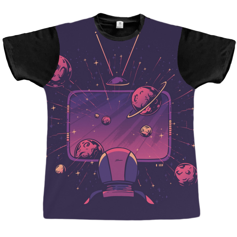 Space Tv Poster Hipster Graphic T-shirt by verriaharzi4 | Artistshot