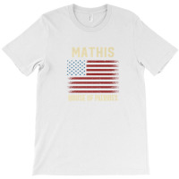 Mathis Last Name Surname American Flag Family T-shirt | Artistshot