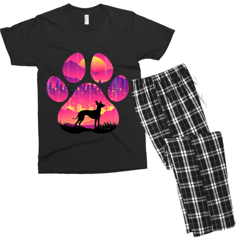 Cirneco Dell_etna Paw Mom Dad Dog Lover Women Men 185 Men's T-shirt Pajama Set | Artistshot