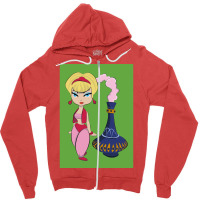 I Dream Of Jeannie Poster Green Zipper Hoodie | Artistshot