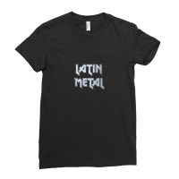 Latin Metal Ladies Fitted T-shirt | Artistshot