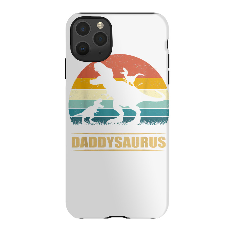 Daddy Dinosaur Daddysaurus 2 Kids Father's Day Gift For Dad T Shirt Iphone 11 Pro Max Case | Artistshot