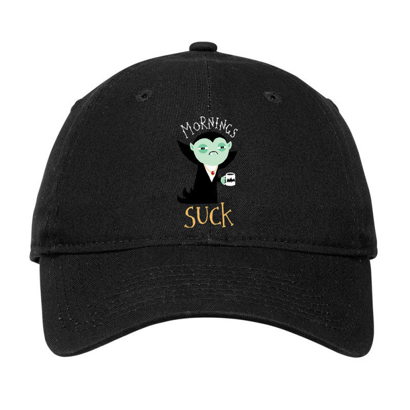 Mornings Suck Adjustable Cap by DanielLopezJacuinde | Artistshot