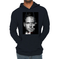 Black And White Mike Ross Quote Poster Love Lightweight Hoodie | Artistshot