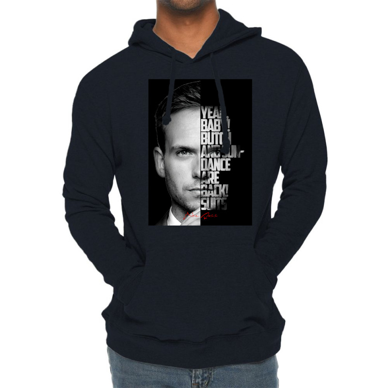 Black And White Mike Ross Quote Poster Love Lightweight Hoodie by sivelslebeckl | Artistshot