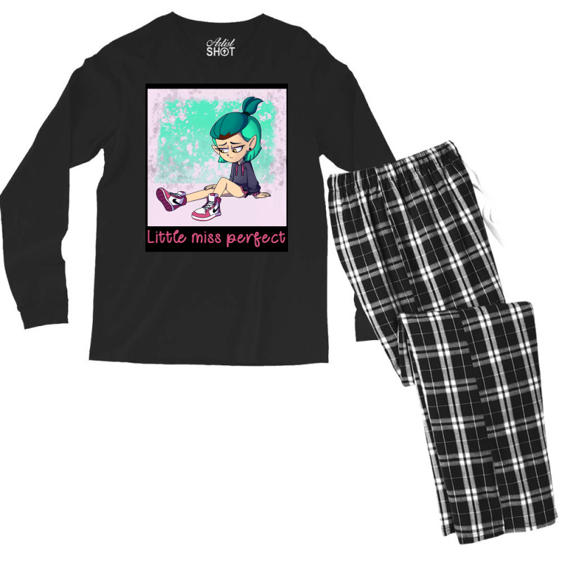 Amity Little Miss Perfect Poster Men's Long Sleeve Pajama Set | Artistshot