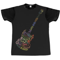 Guitar Typology No Background Graphic T-shirt | Artistshot