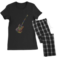 Guitar Typology No Background Women's Pajamas Set | Artistshot