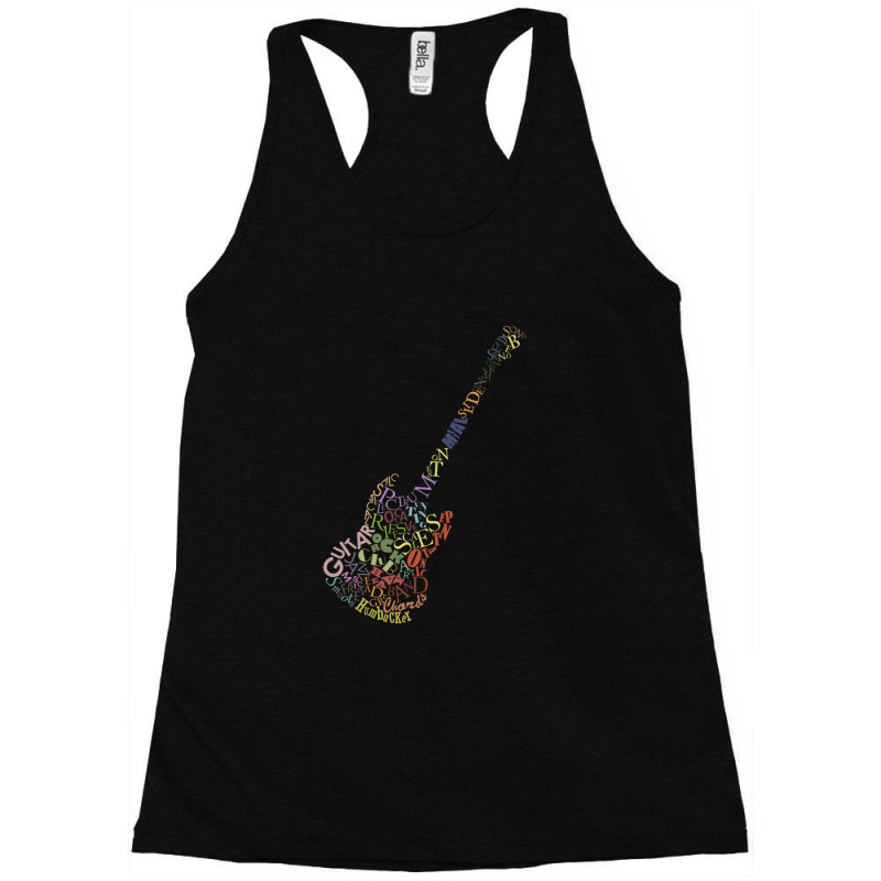 Guitar Typology No Background Racerback Tank by MakaylaChristineSepich | Artistshot