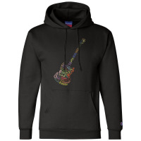 Guitar Typology No Background Champion Hoodie | Artistshot