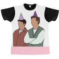 Chandler And Joey Poster Vintage Graphic T-shirt | Artistshot