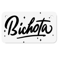 Bichota With Stars Motorcycle License Plate | Artistshot