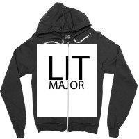 Lit Major Poster Love Zipper Hoodie | Artistshot