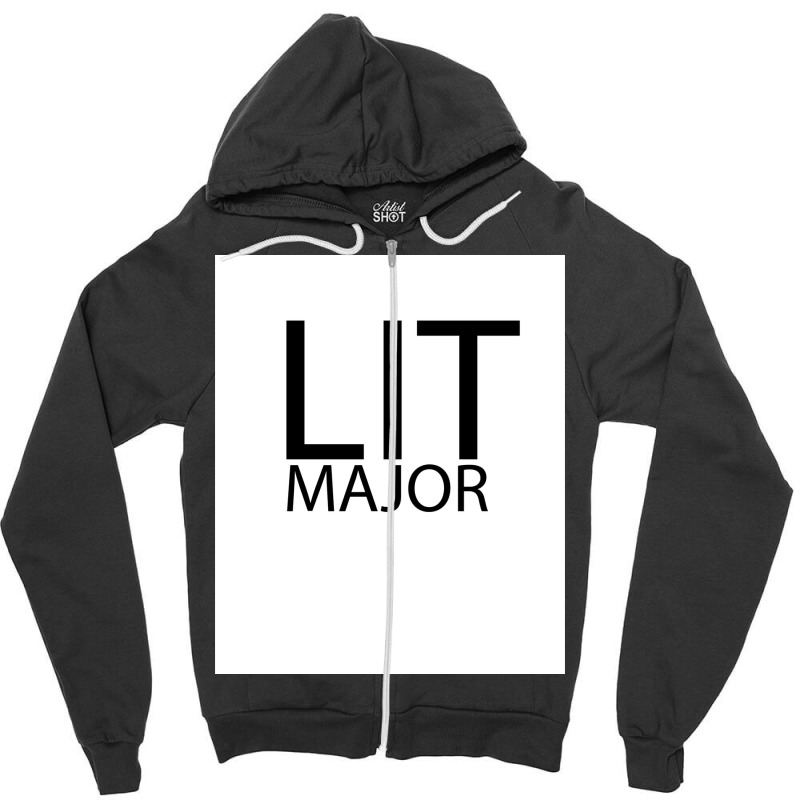 Lit Major Poster Love Zipper Hoodie by ajidkannurp | Artistshot