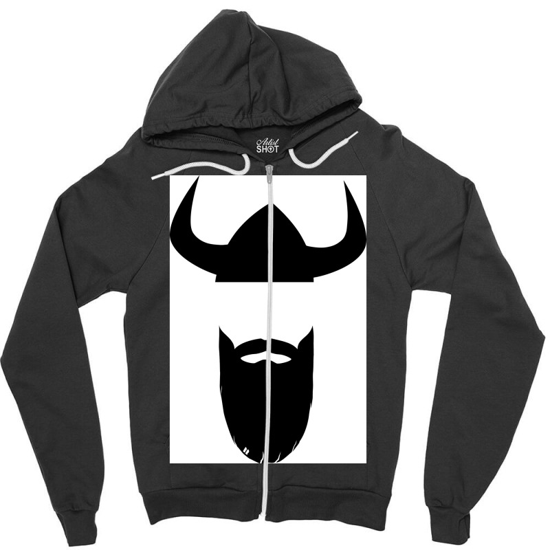 Beards Viking Beard Viking  Nostalgia Aesthetic Zipper Hoodie | Artistshot