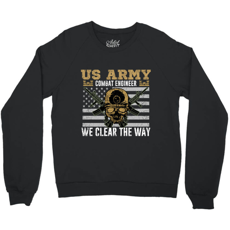 Vintage Us Army Combat Engineer 12b Military Pride Gift Idea Pullover  Crewneck Sweatshirt by SamuelTABraun | Artistshot