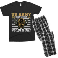 Vintage Us Army Combat Engineer 12b Military Pride Gift Idea Pullover  Men's T-shirt Pajama Set | Artistshot