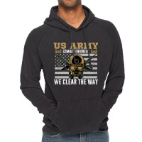 Vintage Us Army Combat Engineer 12b Military Pride Gift Idea Pullover  Vintage Hoodie | Artistshot