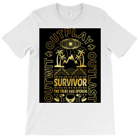 Golden Retro Survivor Poster Gift T-shirt | Artistshot