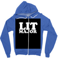 Lit Major Poster Travel Zipper Hoodie | Artistshot