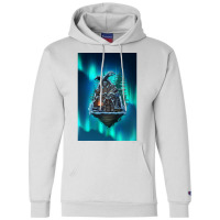 Flying Viking Hut Viking House  Aesthetic Summer Champion Hoodie | Artistshot