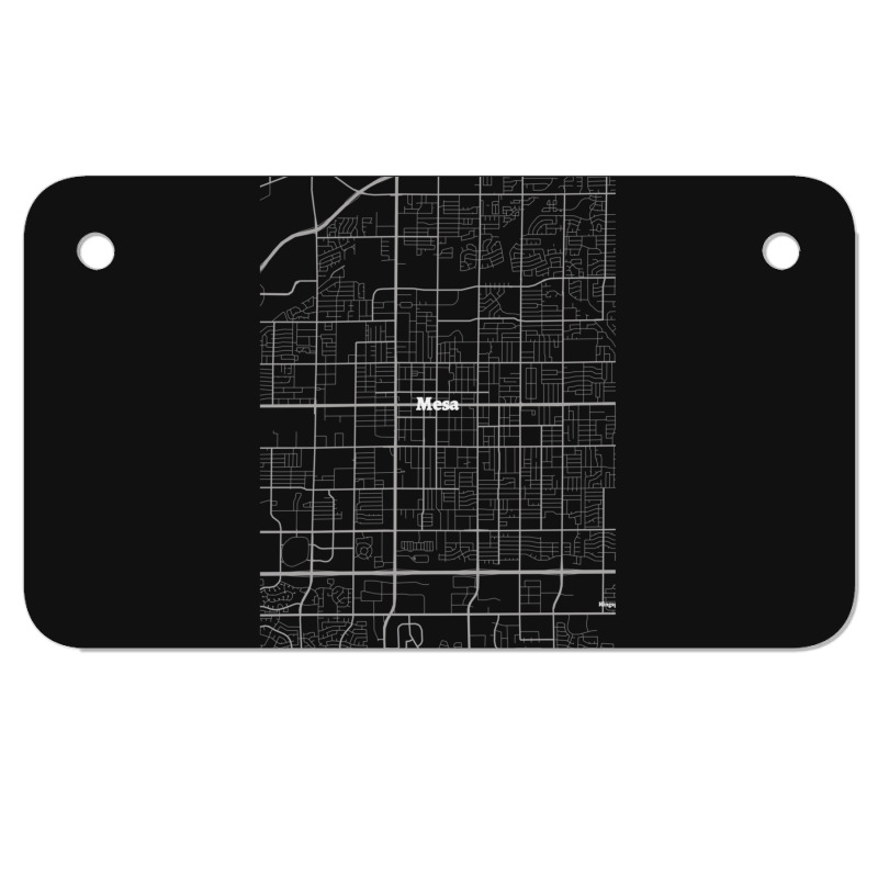 Mesa Arizona Map  Map Of Mesa Arizona  Modern Map Of Mesa Arizona  Mes Motorcycle License Plate | Artistshot