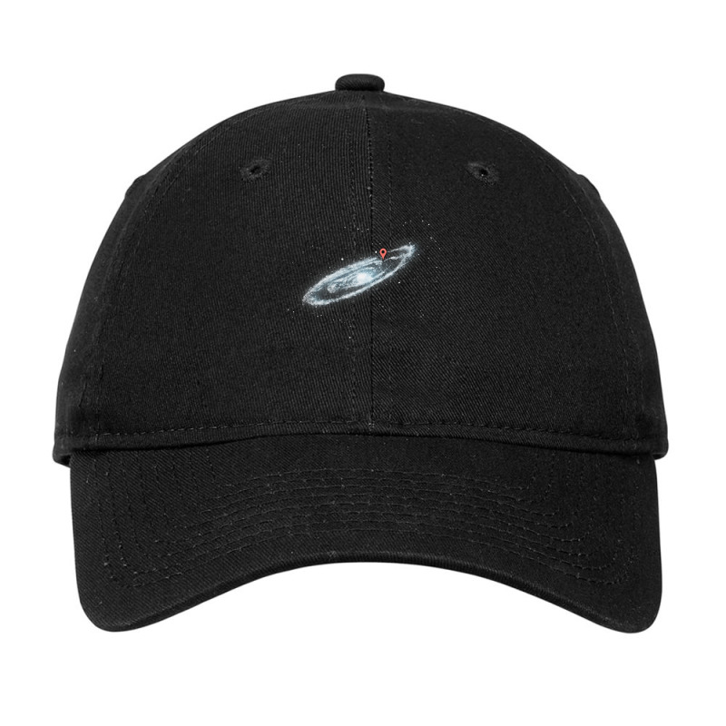 You Are Here Milky Way Adjustable Cap by SusanLynnHartmann | Artistshot