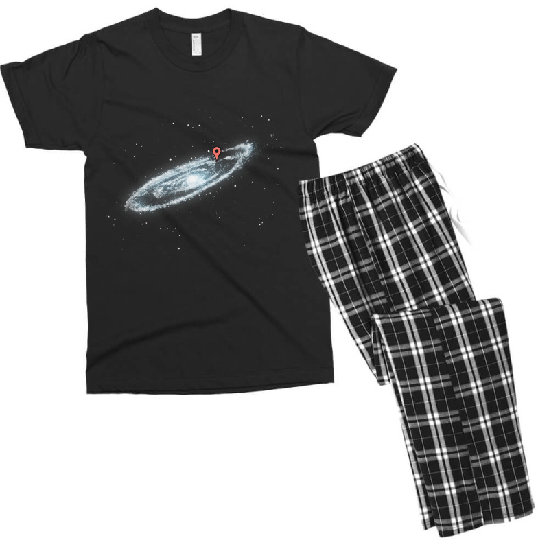 You Are Here Milky Way Men's T-shirt Pajama Set by SusanLynnHartmann | Artistshot