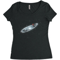 You Are Here Milky Way Women's Triblend Scoop T-shirt | Artistshot