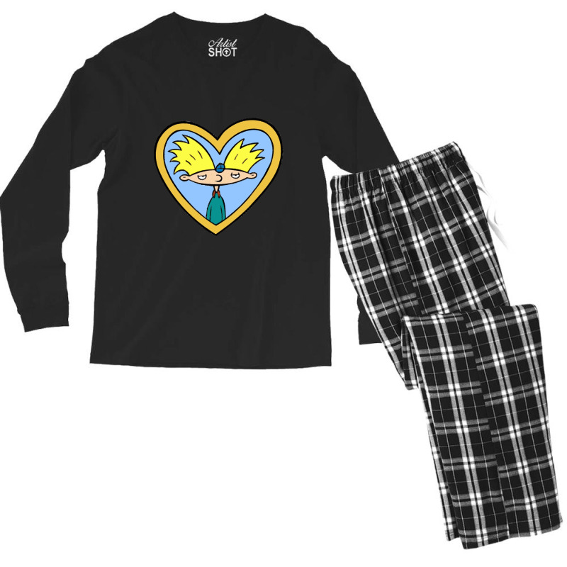 Helgas Locket Hey Arnold Crewneck Swea Men's Long Sleeve Pajama Set by DevynGiorgio | Artistshot