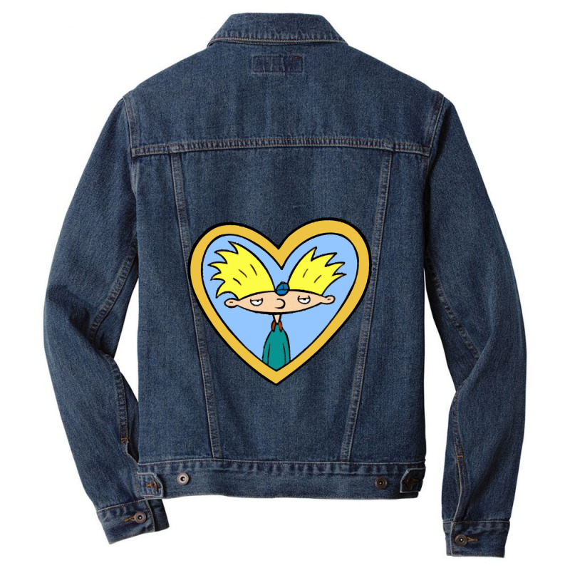 Helgas Locket Hey Arnold Crewneck Swea Men Denim Jacket by DevynGiorgio | Artistshot