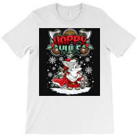 Happy Yule Viking Husky Dog Christmas  Quote Red T-shirt | Artistshot