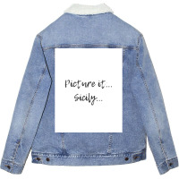 Picture It Poster 70s Unisex Sherpa-lined Denim Jacket | Artistshot