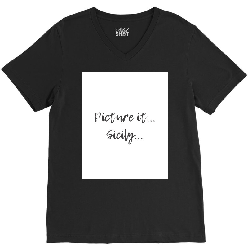 Picture It Poster 70s V-Neck Tee by ajidkannurp | Artistshot