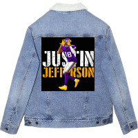 Justin Jefferson  Boy Vintage Unisex Sherpa-lined Denim Jacket | Artistshot