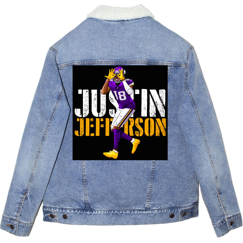 Justin Jefferson  Boy Vintage Unisex Sherpa-lined Denim Jacket | Artistshot