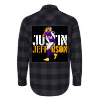 Justin Jefferson  Boy Vintage Flannel Shirt | Artistshot