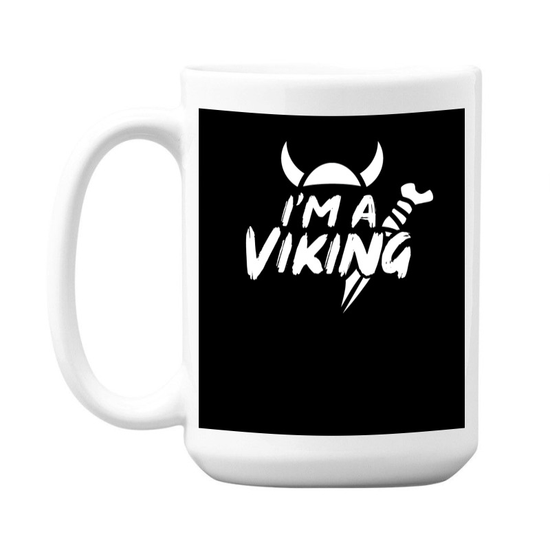 I Am A Viking  Green Aesthetic 15 Oz Coffee Mug | Artistshot