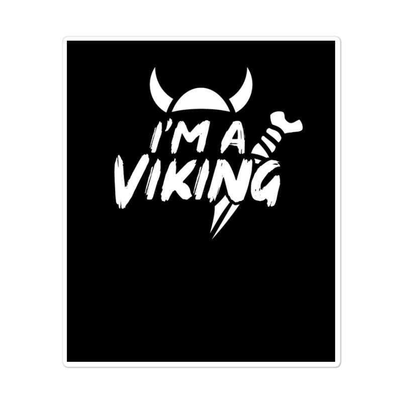 I Am A Viking  Green Aesthetic Sticker | Artistshot