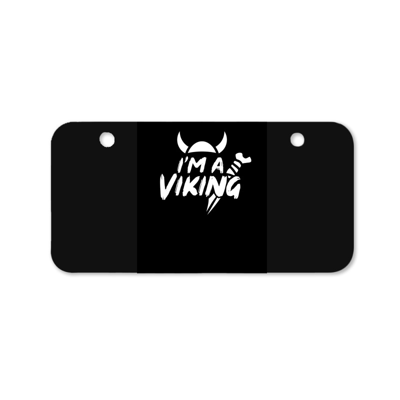 I Am A Viking  Green Aesthetic Bicycle License Plate | Artistshot