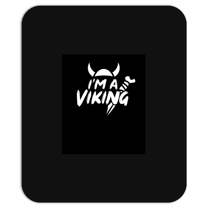 I Am A Viking  Green Aesthetic Mousepad | Artistshot