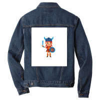 Little Viking Girl  Blue Hippie Men Denim Jacket | Artistshot