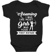 Trending Women Archer Not Like Most Girls Bow Hunting Baby Bodysuit | Artistshot