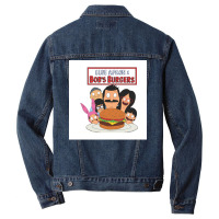 We Lughing Together Merch Poster Red Men Denim Jacket | Artistshot