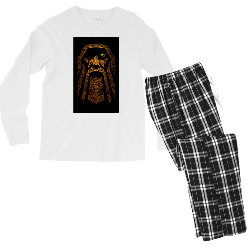 Odinx27s Eye  Hipster Quote Men's Long Sleeve Pajama Set | Artistshot