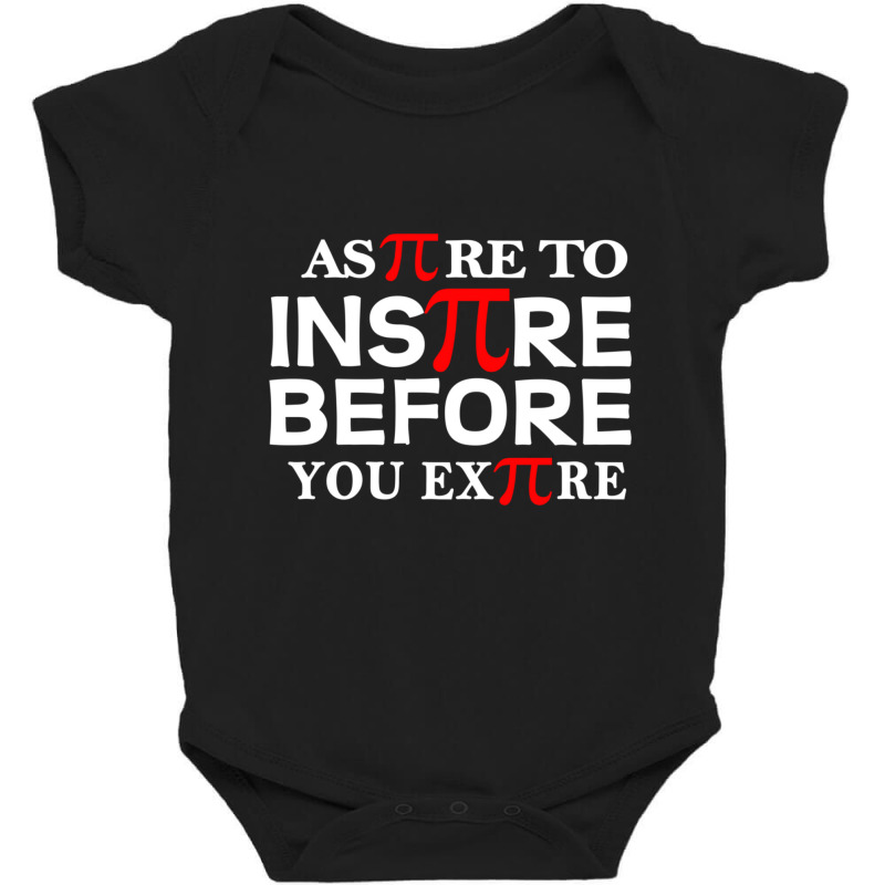 Limited Edition Aspire To Inspire Pi Day Math Teacher Baby Bodysuit by Bostic Walling | Artistshot